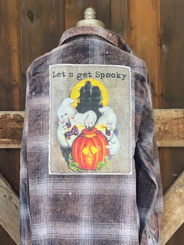 Halloween Series Art Flannel- LET'S GET SPOOKY